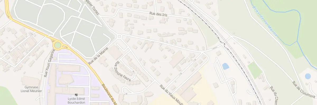 Plan du 12 Rue de la Marne à Chaumont