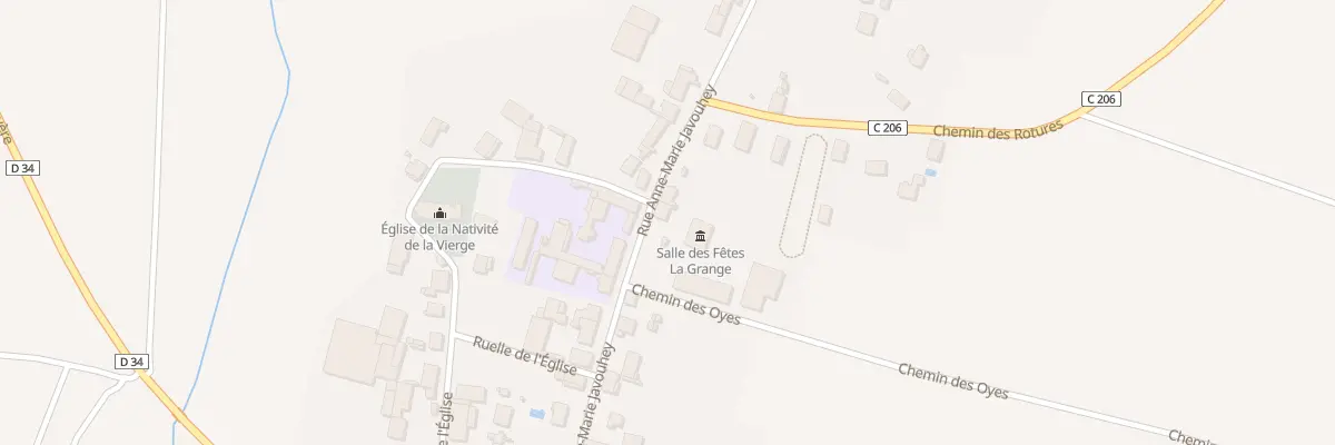 Plan du 20 Rue Anne Marie Javouhey à Chamblanc