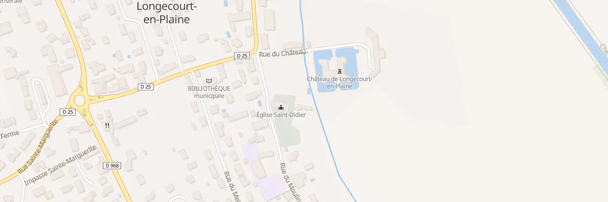 Plan du 1 Rue du Moulin à Longecourt-en-Plaine