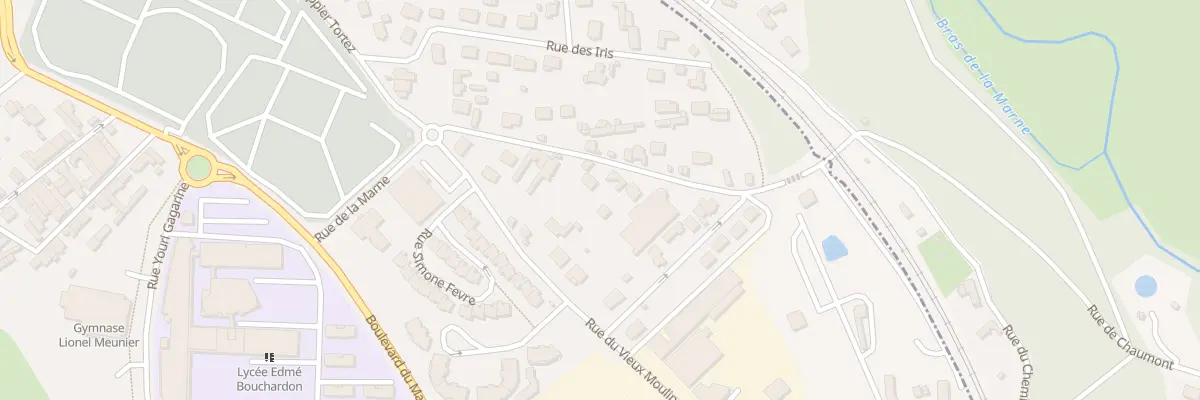 Plan du 14 Rue de la Marne à Chaumont