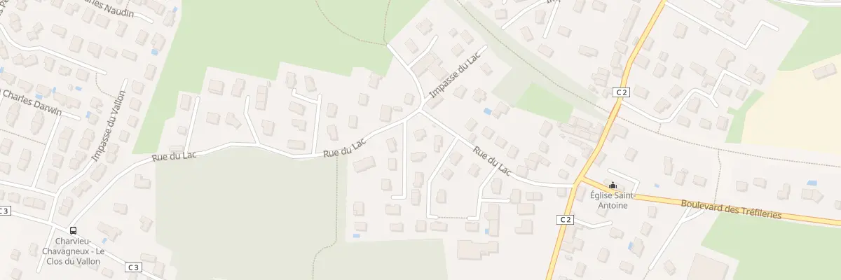 Plan du 9001 Rue du Lac à Charvieu-Chavagneux