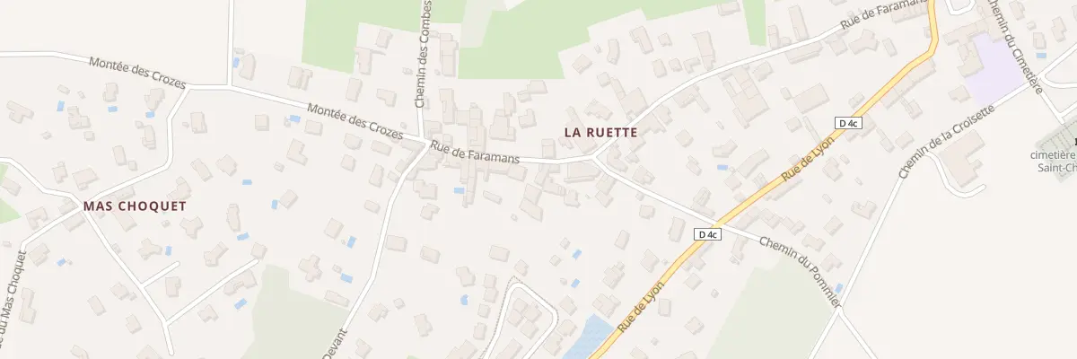 Plan du 395 Rue de Faramans à Bourg-Saint-Christophe