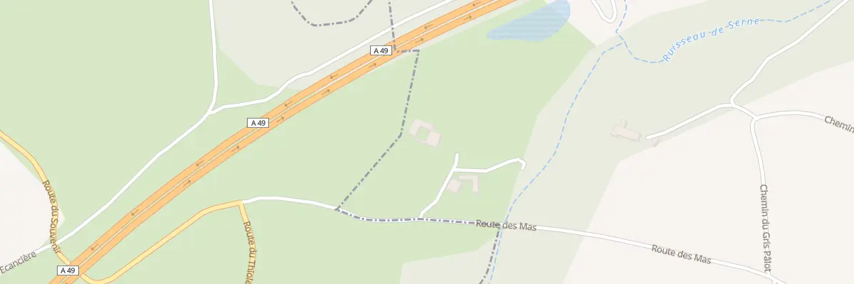 Plan du 1240 Rte des Mas à Jaillans