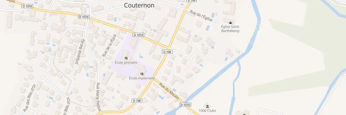 Plan du 20 Rue de Bourgogne à Couternon