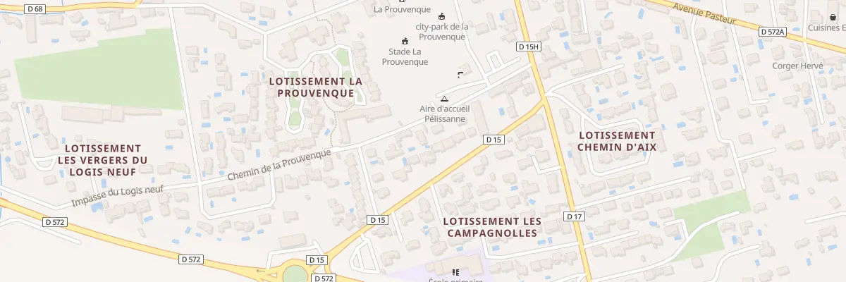 Plan du 12 Che de la Prouvenque à Pélissanne