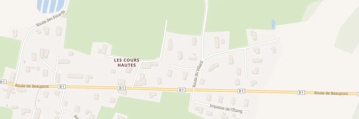 Plan du 105 Rte du Villard à Lescheroux