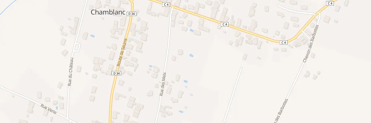 Plan du 38 Rue des Meix à Chamblanc