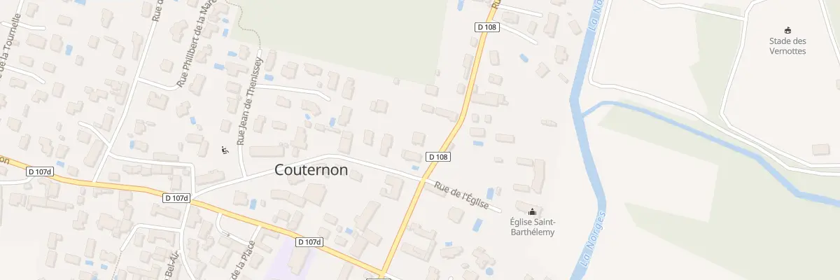 Plan du 13 Rue de Bourgogne à Couternon