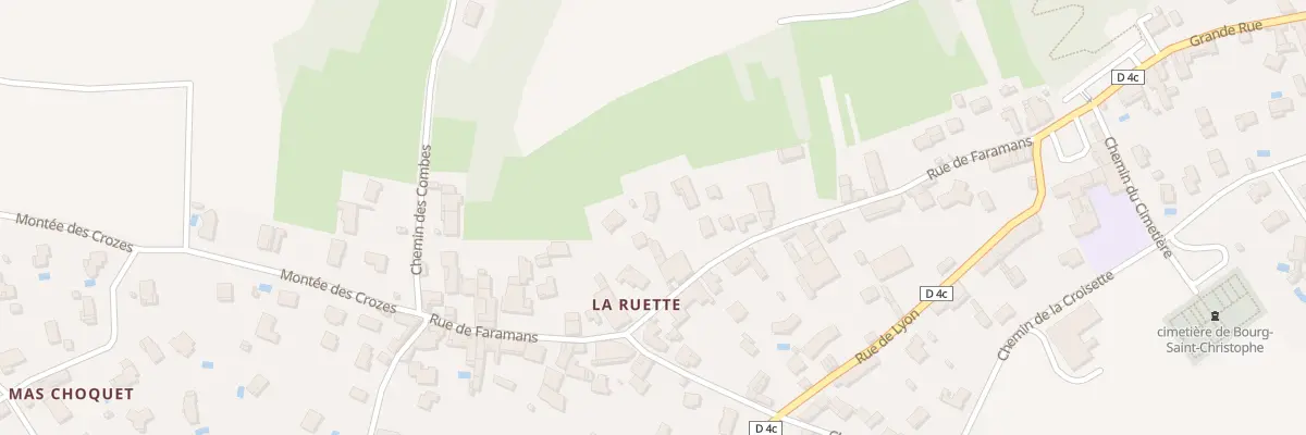 Plan du 264 Rue de Faramans à Bourg-Saint-Christophe