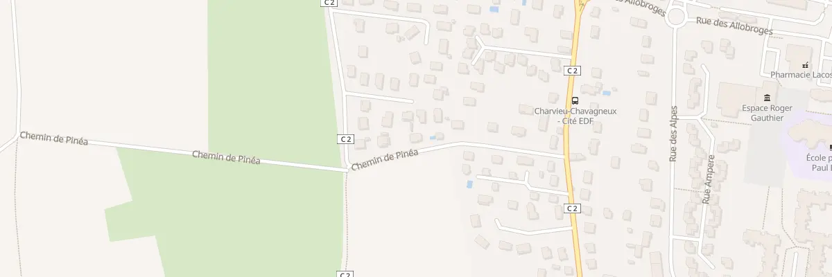 Plan du 10 Che de Pinéa à Charvieu-Chavagneux