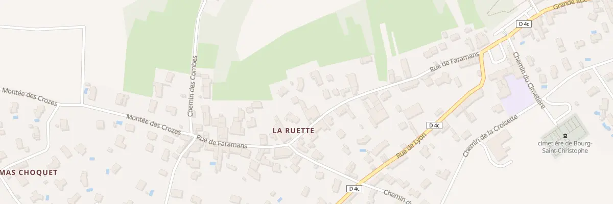 Plan du 264D Rue de Faramans à Bourg-Saint-Christophe