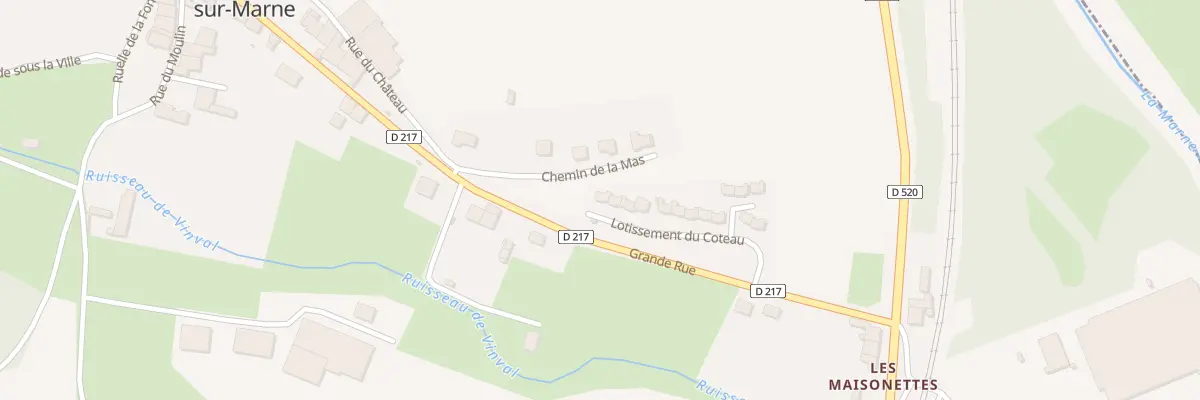 Plan du 1 Lot du Coteau à Mussey-sur-Marne