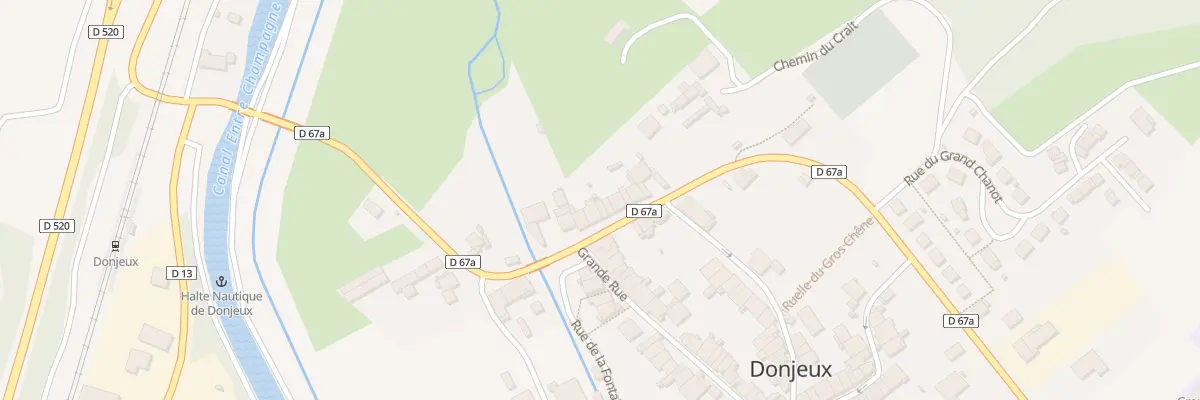 Plan du 29 Rte de Doulaincourt à Donjeux