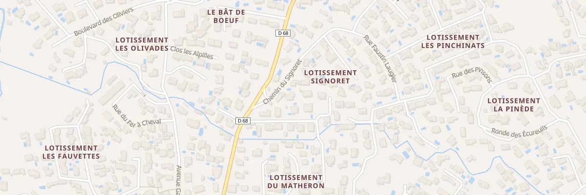Plan du 100 Che Monplaisir à Pélissanne