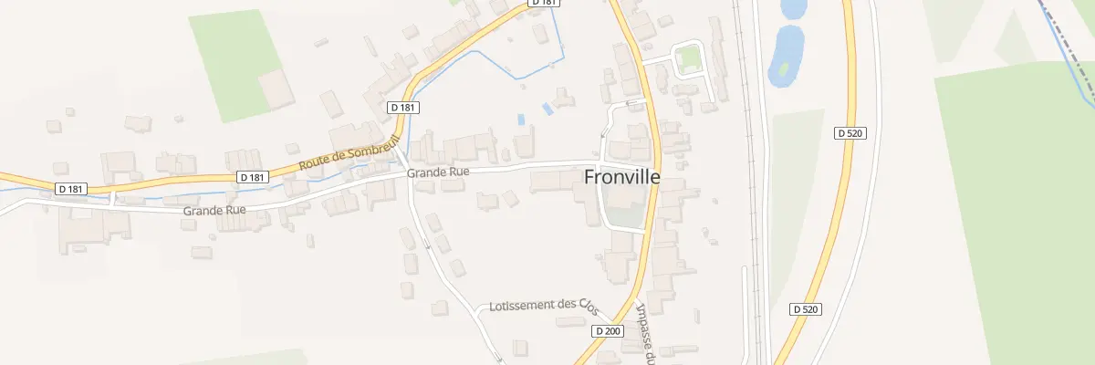 Plan du 5 Gr Grande Rue à Fronville