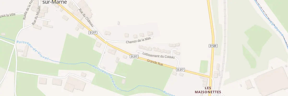 Plan du 2 Lot du Coteau à Mussey-sur-Marne