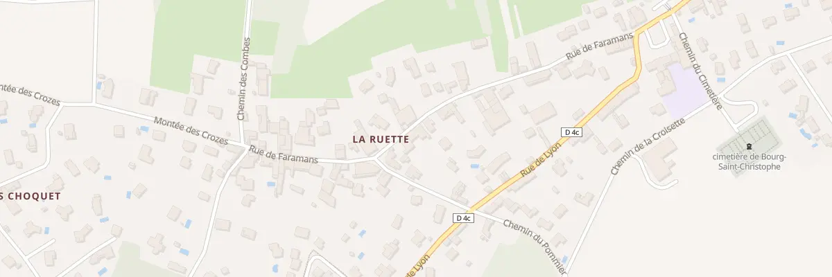 Plan du 291 Rue de Faramans à Bourg-Saint-Christophe