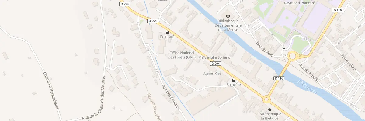 Plan du 58 Bd Raymond Poincaré à Bar-le-Duc