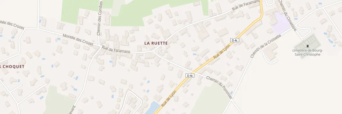 Plan du 35V Che du Pommier à Bourg-Saint-Christophe