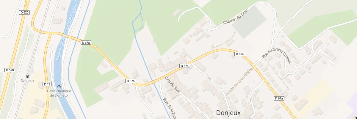 Plan du 35 Rte de Doulaincourt à Donjeux
