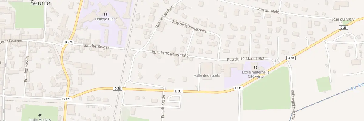 Plan du 4 Rue du 19 Mars 1962 à Seurre