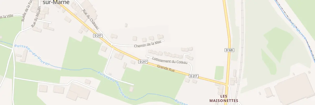 Plan du 3 Lot du Coteau à Mussey-sur-Marne
