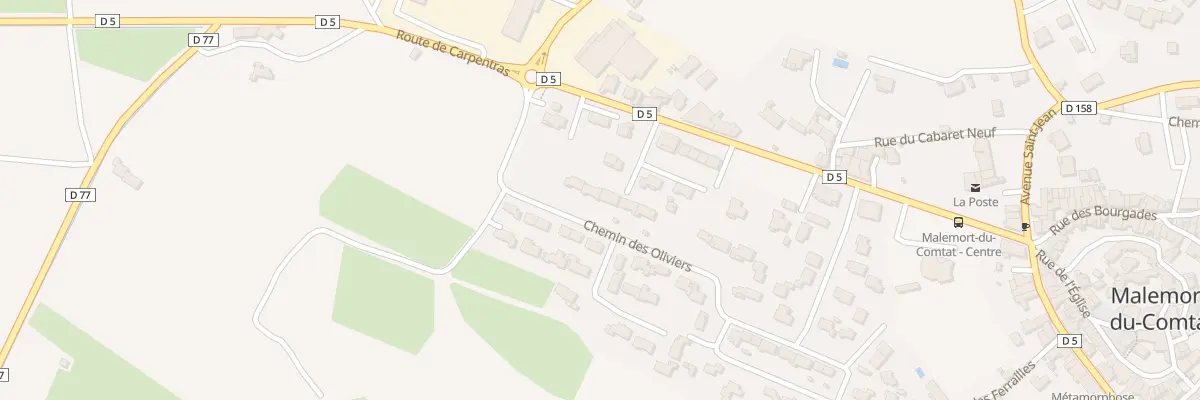 Plan du 216 Che des Oliviers à Malemort-du-Comtat