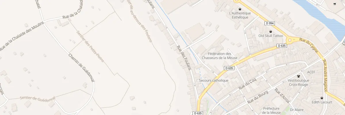 Plan du 24B Rue des Foulans à Bar-le-Duc