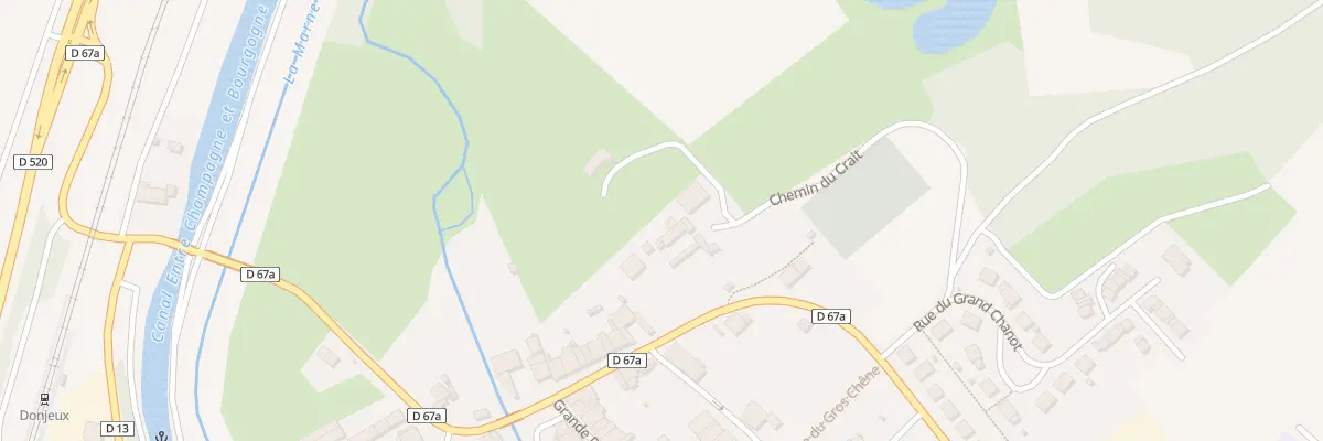Plan du 43 Rte de Doulaincourt à Donjeux