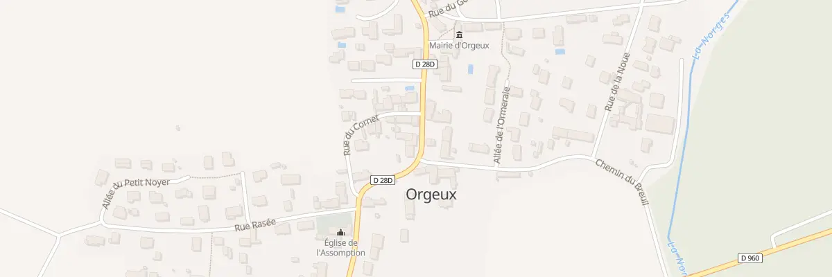 Plan du 21 Rue de l’Assomption à Orgeux