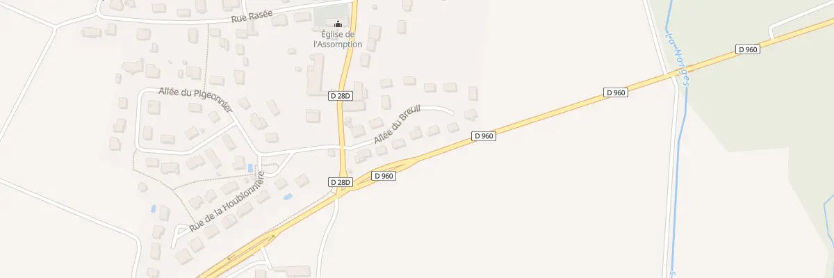 Plan du 8 All du Breuil à Orgeux