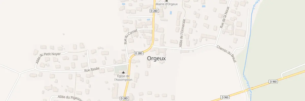 Plan du 14 Rue de l’Assomption à Orgeux