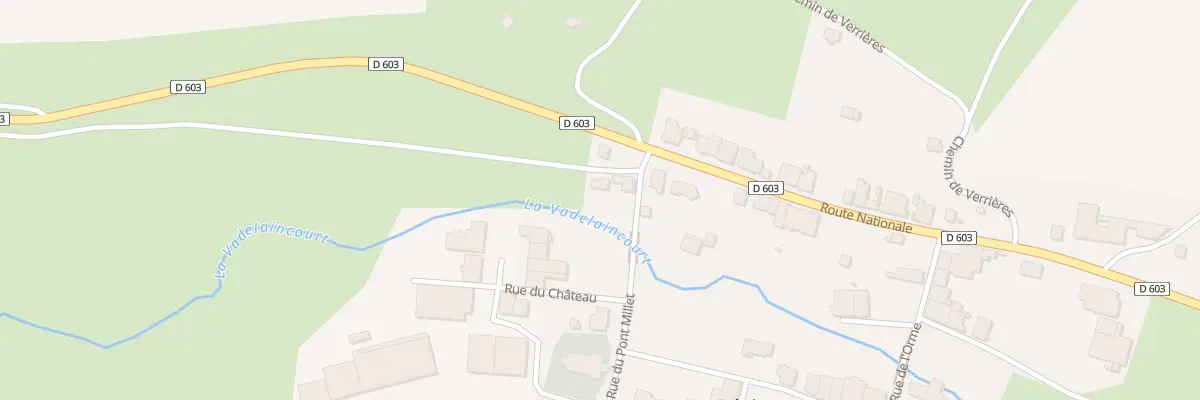 Plan du 5 Rue du Pont Millet à Récicourt