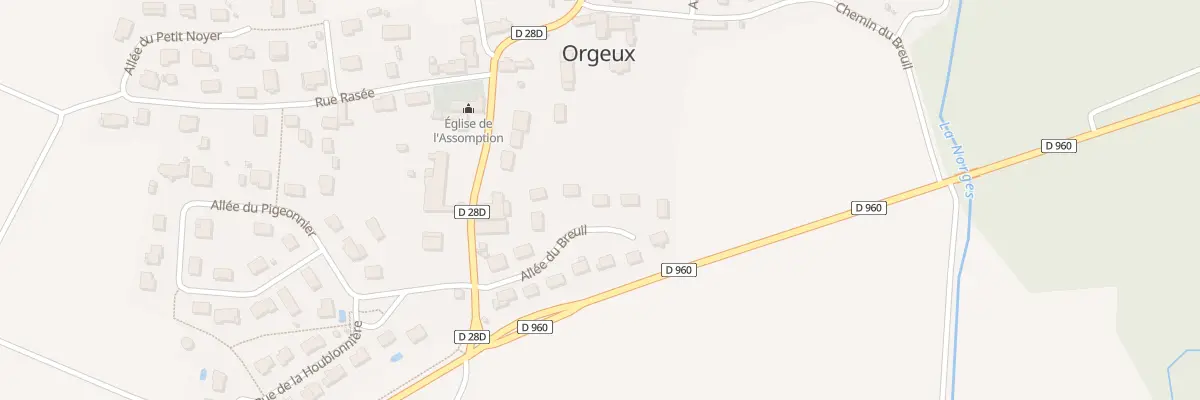 Plan du 11 All du Breuil à Orgeux