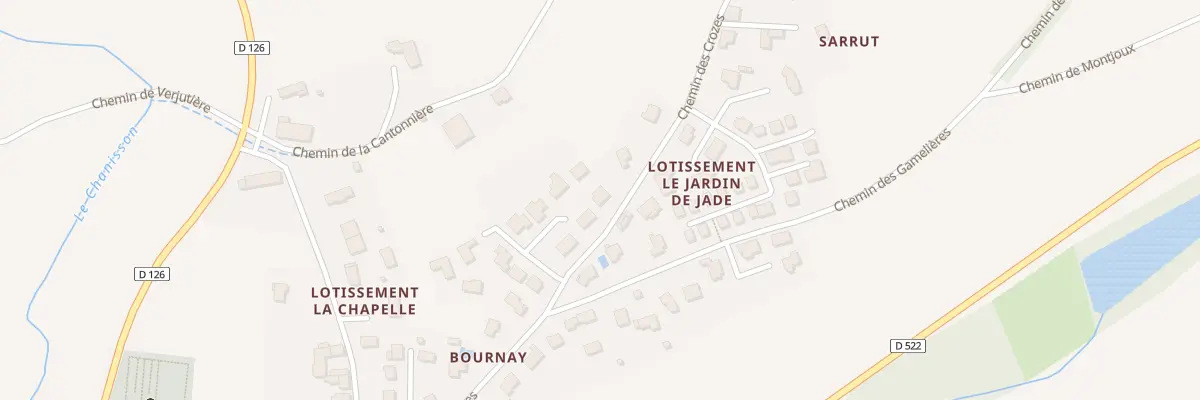 Plan du 207 Che des Crozes à Saint-Jean-de-Bournay