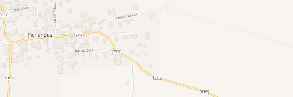 Plan du 9 Rte de Spoy à Pichanges