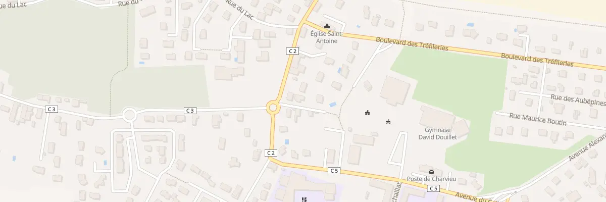 Plan du 33B Rue de la Republique à Charvieu-Chavagneux