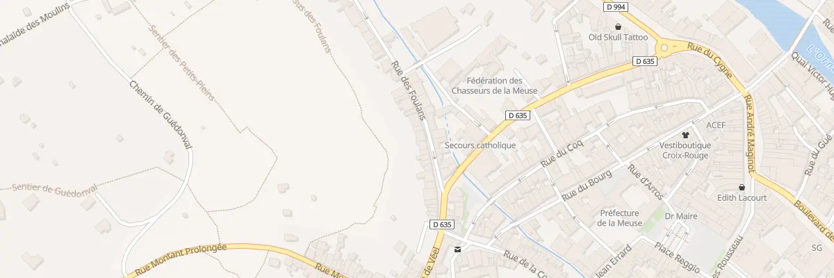 Plan du 12 Rue des Foulans à Bar-le-Duc