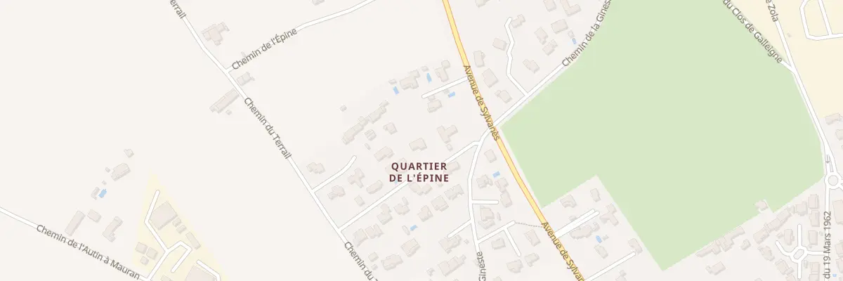 Plan du 1753 Av de Sylvanès à Berre-l’Étang