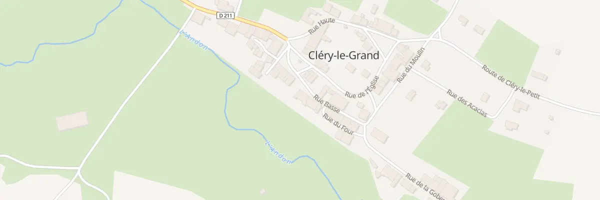 Plan du 2 Rue Basse à Cléry-le-Grand
