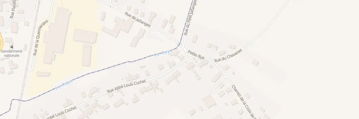 Plan du 25 Rue Abbé Louis Cochet à Jallanges