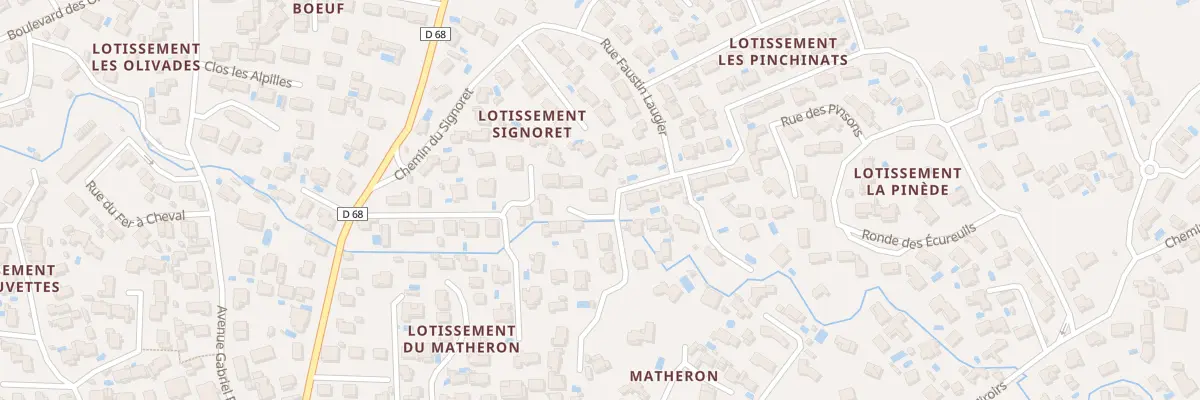 Plan du 8 Lot Les Pinchinats à Pélissanne
