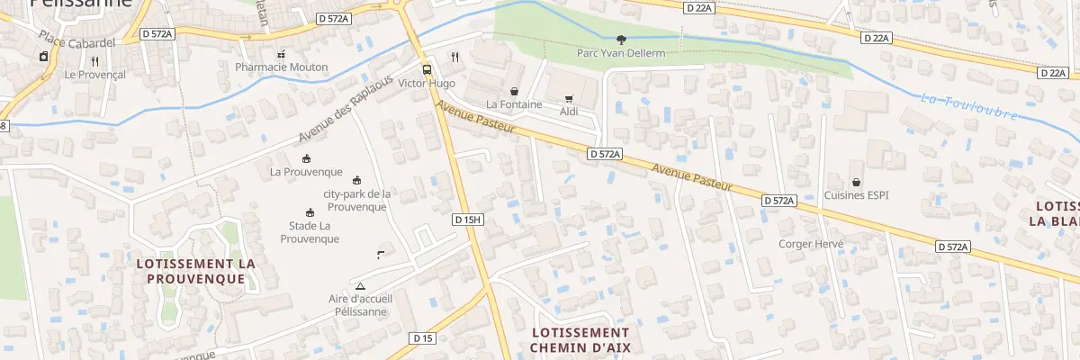 Plan du 2 Av Pasteur à Pélissanne