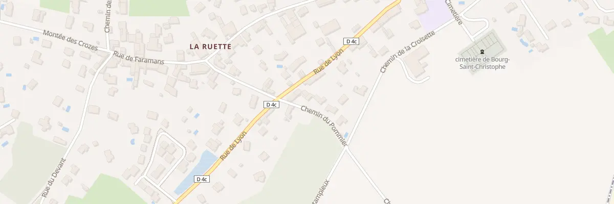 Plan du 177 Che du Pommier à Bourg-Saint-Christophe