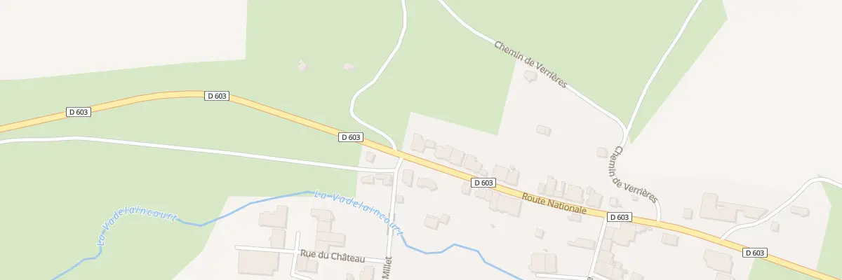 Plan du 1 Rte Nationale à Récicourt
