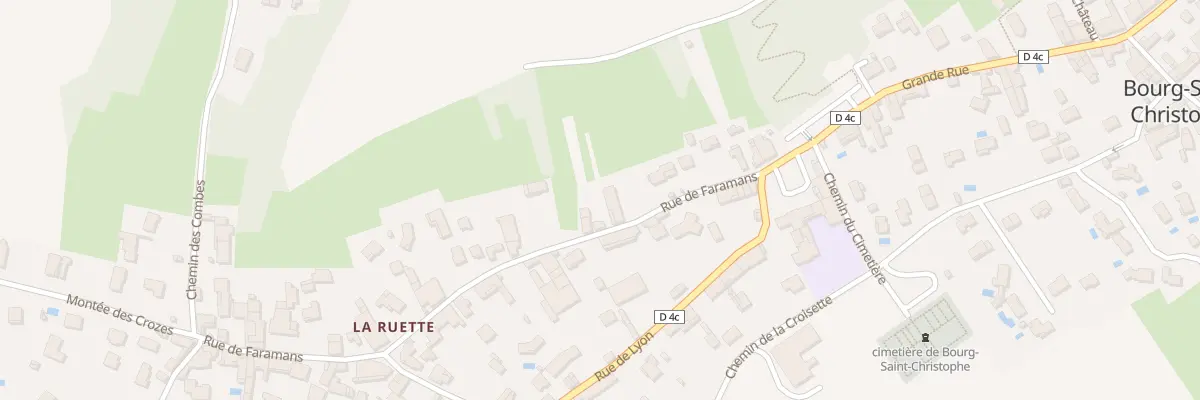 Plan du 126 Rue de Faramans à Bourg-Saint-Christophe