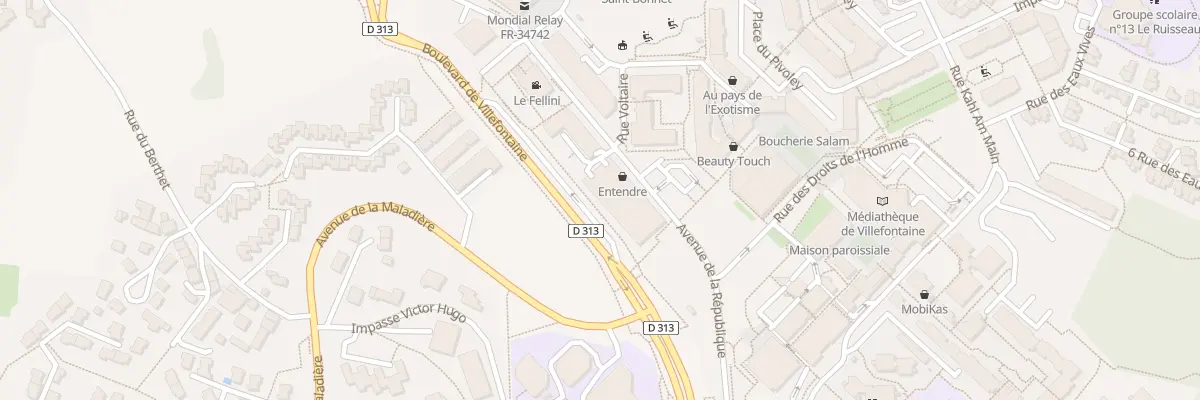 Plan du 310 Av Republique à Villefontaine