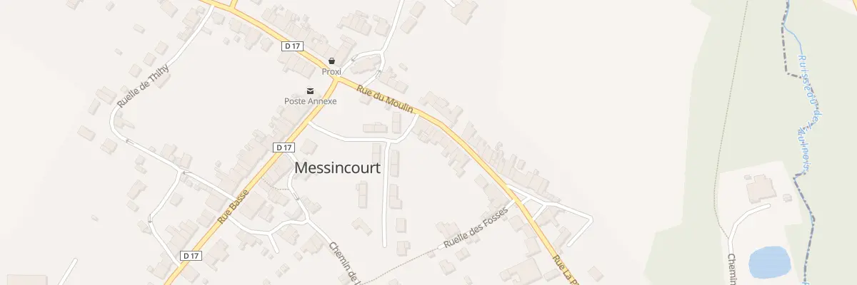 Plan du 16 Rue du Moulin à Messincourt