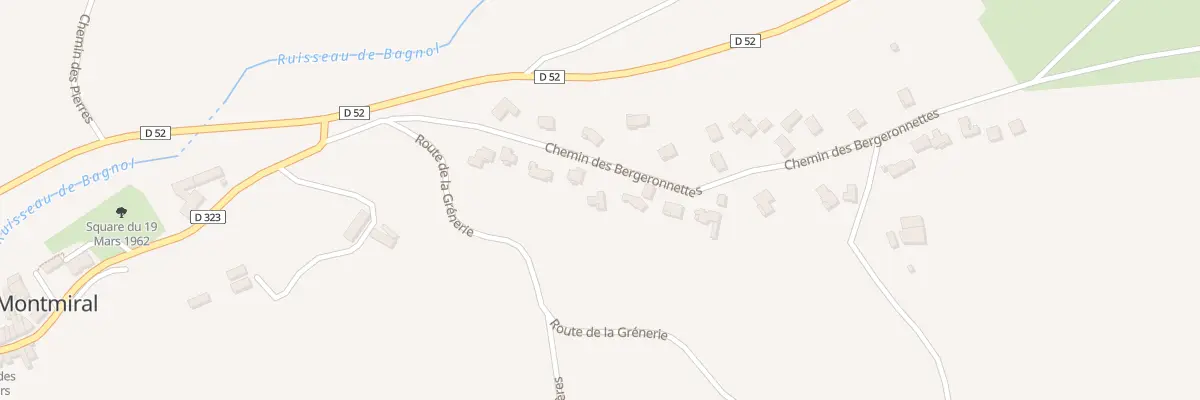 Plan du 180 Che des Bergeronnettes à Montmiral