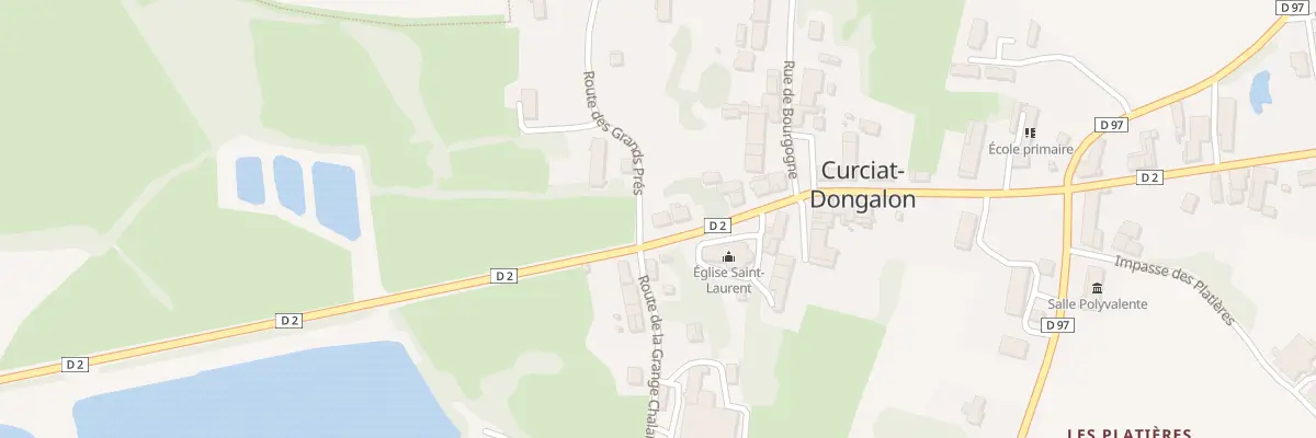 Plan du 310 Rte de Saint Trivier à Curciat-Dongalon